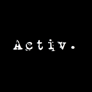 Activ. Logo auf schwarzem Hintergrund 