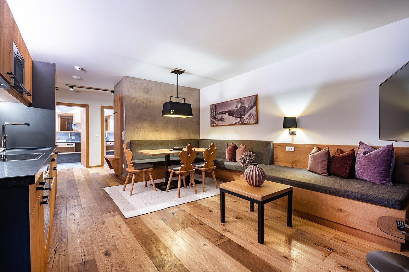 Der gemütliche Wohnbereich der Classic Penthouse Suite